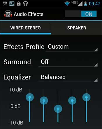 android audio effects