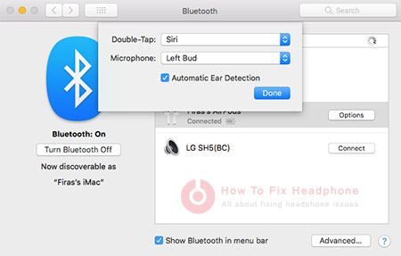 Turn On Off Automatic Ear Detection On Mac