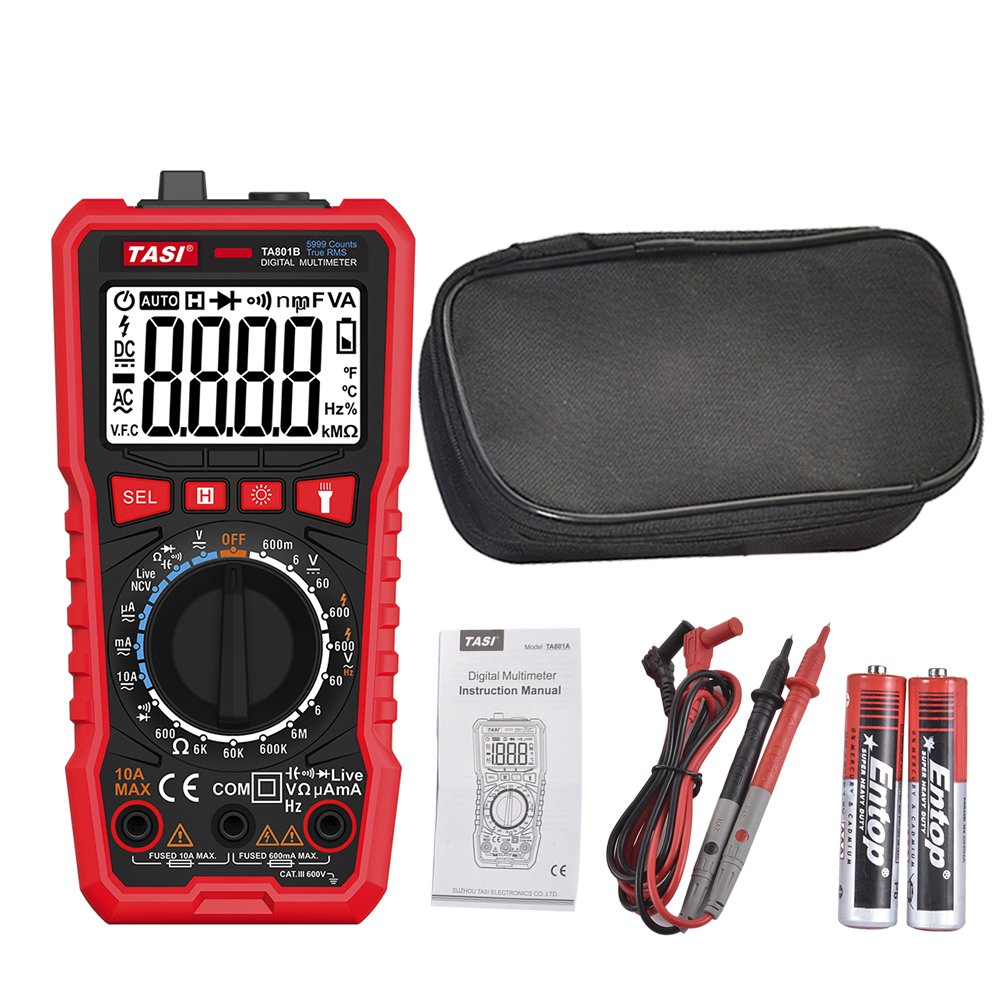 Digital Multimeters Digital Multimeter Auto Ranging Measures Voltage ...